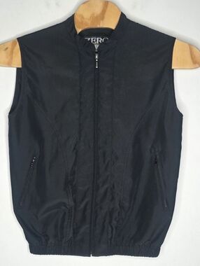 Zero Restriction Black Full Zip Vest Women's Medium M